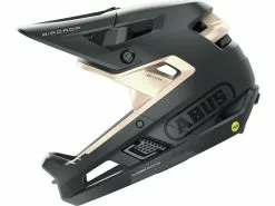 Dame Cykelhjelme Abus AirDrop MIPS Fullface Hjelm, Black Gold, L/XL 52-58cm - Cykelstellet