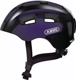 Junior Cykelhjelme Abus Youn-I 2.0 Hjelm M. LED Lys - Black Violet - Cykelstellet