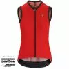 Dame Uden ærmer Assos UMA GT NS Jersey - Rød - Cykelstellet