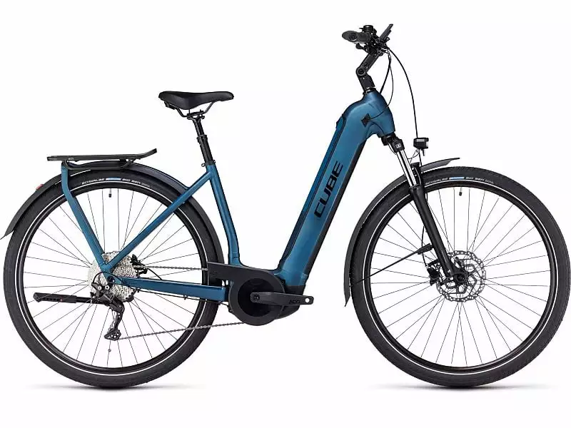 Herre Elcykel Cube Kathmandu Hybrid ONE 625 Blue - Elcykel - 2023, 54cm - Cykelstellet 1 Herre Elcykel Cube Kathmandu Hybrid ONE 625 Blue - Elcykel - 2023, 54cm - Cykelstellet