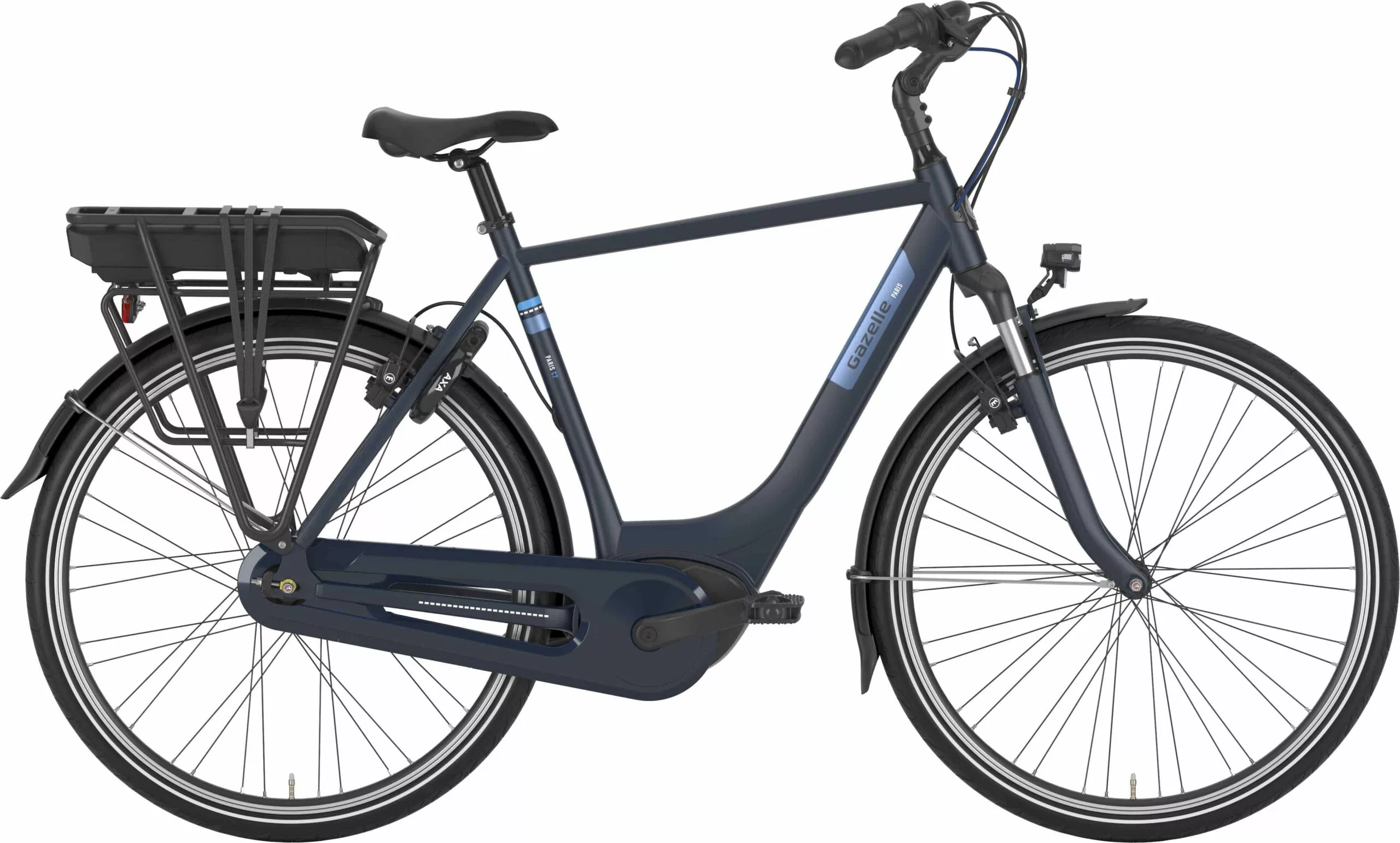 Herre Elcykel Gazelle Paris C7 HMB - Navy Blue - Cykelstellet 1 Herre Elcykel Gazelle Paris C7 HMB - Navy Blue - Cykelstellet