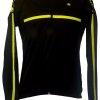 Lange ærmer Giordana Langærmet Jersey Fusion WINDPROOF - Sort/Fluo - Cykelstellet