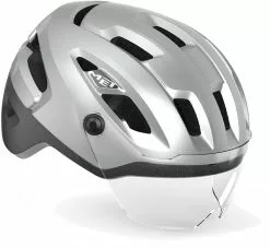 Dame Cykelhjelme MET Helmet Intercity M. LED Lys MIPS - Refleks/Grå - Cykelstellet