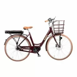 Cykelkurv Til Elcykel Mustang Augusta Electric Center 28" Elcykel Med 7 Gear - Mulberry - Cykelstellet