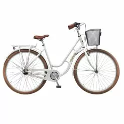 Dame Cykler Mustang Dagmar 28" Damecykel Med 7 Gear - Pearl White - Cykelstellet