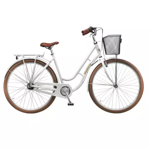 Dame Cykler Mustang Dagmar 28" Damecykel Med 7 Gear - Pearl White - Cykelstellet 1 Dame Cykler Mustang Dagmar 28" Damecykel Med 7 Gear - Pearl White - Cykelstellet