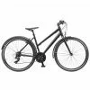 Dame Cykler Mustang Hybrid Street 28" Damecykel Med 21 Gear - Black - Cykelstellet