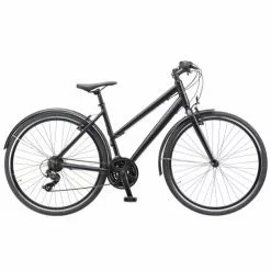 Dame Cykler Mustang Hybrid Street 28" Damecykel Med 21 Gear - Black - Cykelstellet