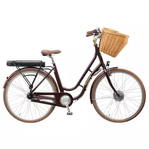 Dame Elcykel Mustang Urban Electric 28" Elcykel Med 7 Gear - Mulberry Shine - Cykelstellet 1 Dame Elcykel Mustang Urban Electric 28" Elcykel Med 7 Gear - Mulberry Shine - Cykelstellet