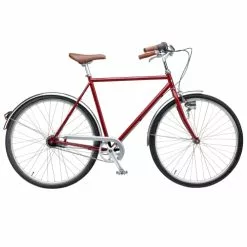 Mustang Vintage Classic 28" Herrecykel Med 7 Gear - Wine Red - Cykelstellet