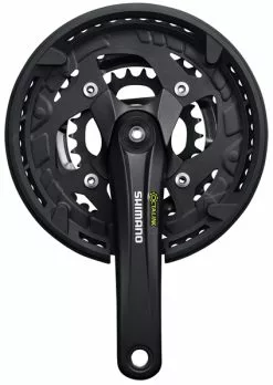Shimano Kranksæt 9-sp Octalink CG - FC-T4010 48/36/26T 175mm - Sort - Cykelstellet