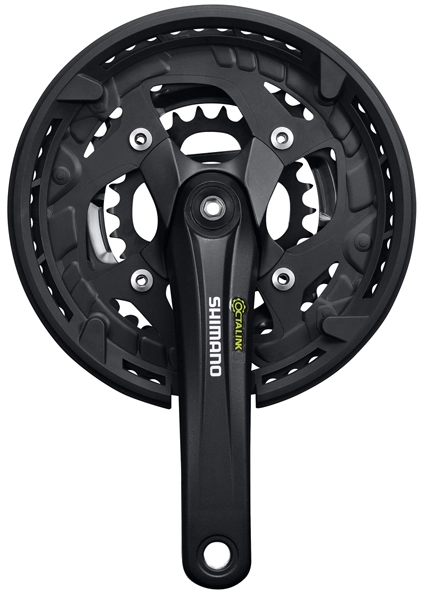 Shimano Kranksæt 9-sp Octalink CG - FC-T4010 48/36/26T 175mm - Sort - Cykelstellet 1 Shimano Kranksæt 9-sp Octalink CG - FC-T4010 48/36/26T 175mm - Sort - Cykelstellet