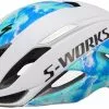 Dame Cykelhjelme Specialized S-Works Evade MIPS Cykelhjelm - Hvid/Blå - Cykelstellet