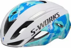 Dame Cykelhjelme Specialized S-Works Evade MIPS Cykelhjelm - Hvid/Blå - Cykelstellet