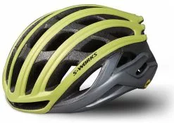 Dame Cykelhjelme Specialized S-Works Prevail II Mips ANGi READY Cykelhjelm - Gul - Cykelstellet