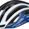 Dame Cykelhjelme Specialized S-Works Prevail II Vent MIPS - Team Replica Cykelhjelm - Hvid/Blå - Cykelstellet