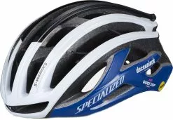 Dame Cykelhjelme Specialized S-Works Prevail II Vent MIPS - Team Replica Cykelhjelm - Hvid/Blå - Cykelstellet
